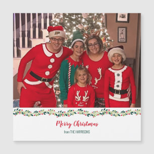 Weihnachts-PJs Family Foto Challenge Magnetkarte