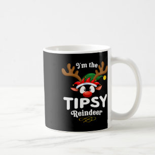 Weihnachts-Pjs Tipsy Xmas Rentier Matching Kaffeetasse