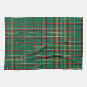 Weihnachts-Plaid-Grün-Muster-23914 Geschirrtuch