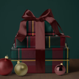 Weihnachts-Plaid klassisch Feiertag einfach Geschenkpapier