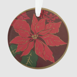 Weihnachts-Poinsettia Akrylorische Ornamente