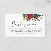 Weihnachts-Poinsettia-Ausstellung Dusche Brautdusc