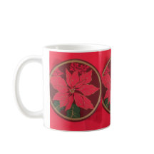 Weihnachts-Poinsettia-Tasse