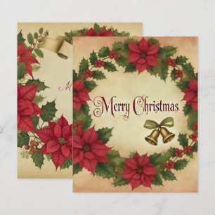 Weihnachts-Poinsettia Wreath Scrapbook