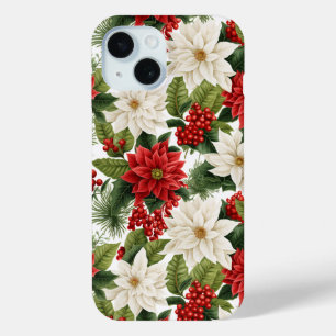 Weihnachts-Poinsettie – Florales Holiday-Design Case-Mate iPhone Hülle