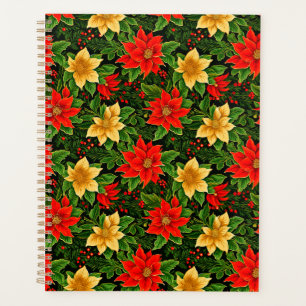 Weihnachts-Poinsettien-Blumenmuster-86755 Planer