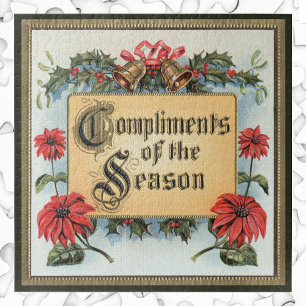 Weihnachts-Poinsettien im verzierten Rahmen