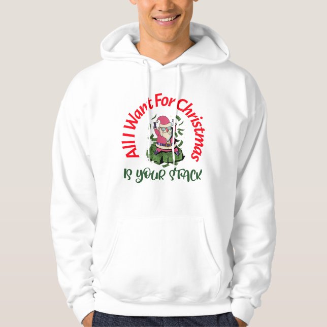 Weihnachts-Poker Hoodie (Vorderseite)