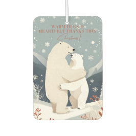 Weihnachts-Polar-Bären-Hugs Autolufterfrischer