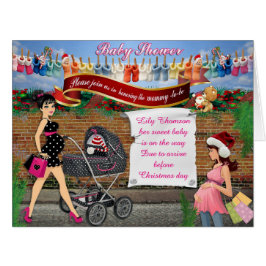 Weihnachts-Polka-Dot Street-Szene