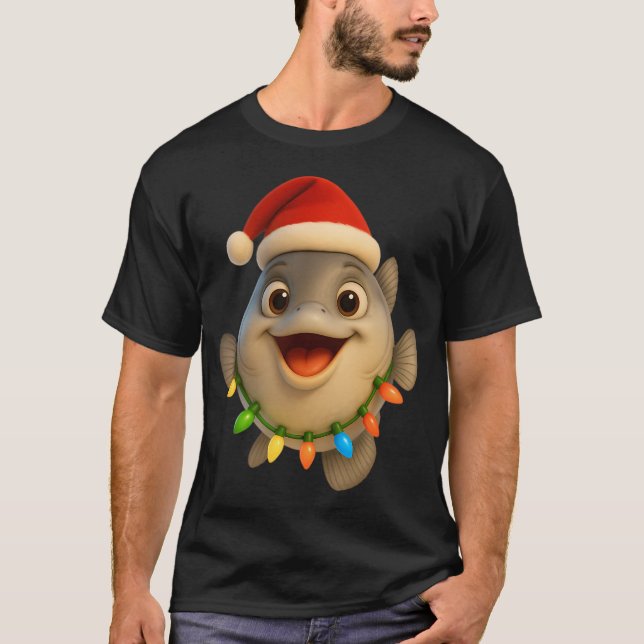 Weihnachts-Pompano-Fisch T-Shirt (Vorderseite)