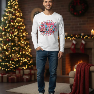 Weihnachts-Pop-Art-Comic-Explosion T-Shirt