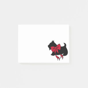 Weihnachts-Post-it-Notes-Geschenk mit schottischem Post-it Klebezettel