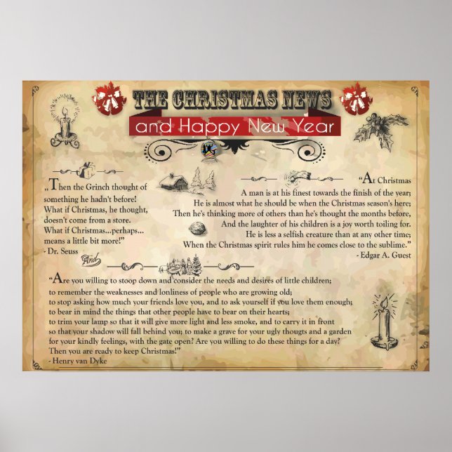 Weihnachts-Poster-Papier (Matte) Poster (Vorne)