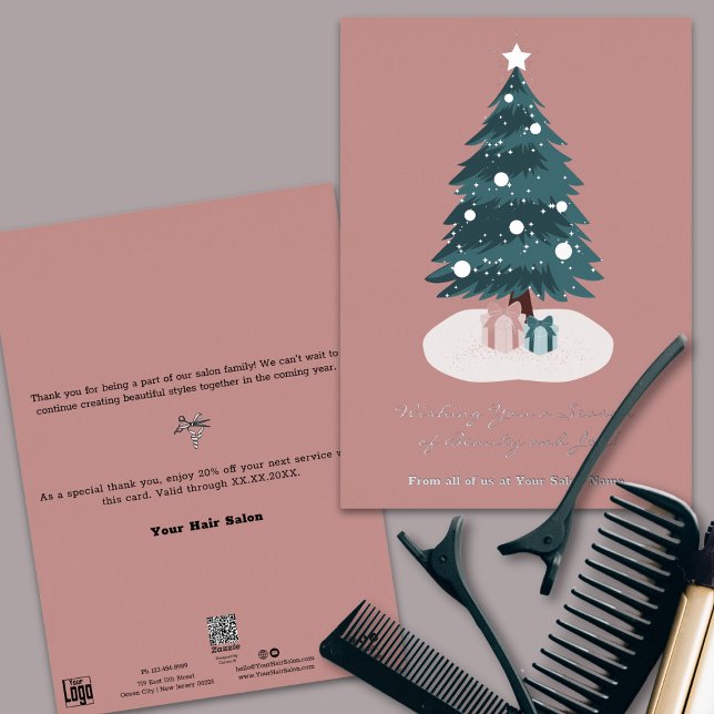 Weihnachts präsentiert Foil Accents Urlaubskarte Folieneinladung (Christmas Day Presents Foil Accents Holiday Card)