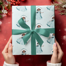 Weihnachts-Prinzessin Winter Schneeflocken Girls b Geschenkpapier