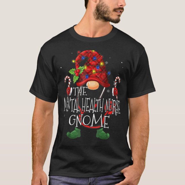 Weihnachts-Psychische Krankenschwester Xmas Mental T-Shirt (Vorderseite)