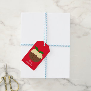 Weihnachts-Pudding-Design Weihnachten Geschenkanhänger
