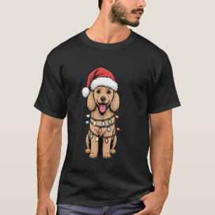 Weihnachts-Pudel-Hundefreund Lustiger Weihnachtsma T-Shirt