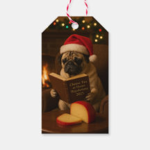 Weihnachts-Pug-Geschenktasche