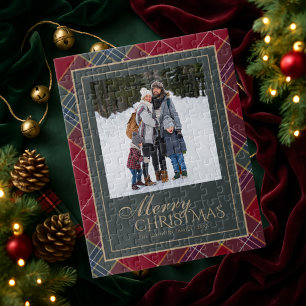 Weihnachts-Puzzle Familienfoto-Geschenk