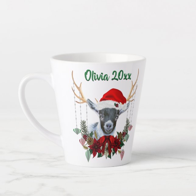 Weihnachts-Pygmäen-Ziege-Kind Milchtasse (Links)
