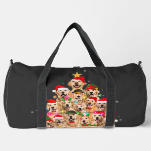 Weihnachts-Pyjama Golden Retriever Baum Weihnachts Duffle Bag
