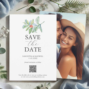 Weihnachts-QR-Code Save The Dates Date