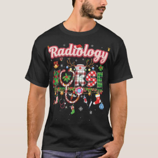 Weihnachts-Radiologie-Krankenpflege Rentier Xmas O T-Shirt