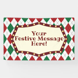 Weihnachts-Raute Banner