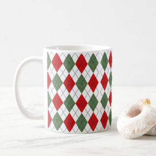 Weihnachts-Raute Kaffeetasse