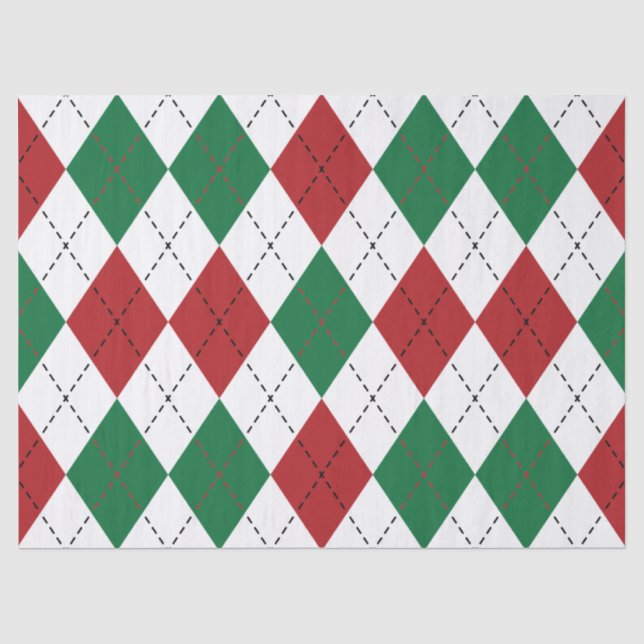 Weihnachts-Raute Seidenpapier (Vorderseite)