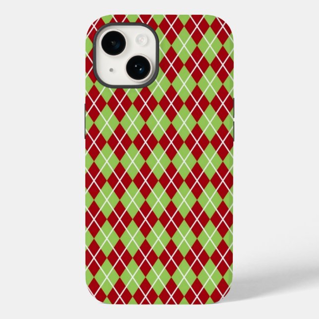 Weihnachts-Raute TelefonCase Case-Mate iPhone Hülle (Rückseite)