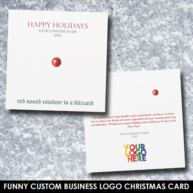 Weihnachts-Red-Nosed-Reindeer-Funny-Business-Logo (Christmas Red Nosed Reindeer Funny Business Logo)