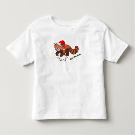 Weihnachts Red Panda Kleinkind T - Shirt individue