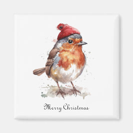 Weihnachts Red Robin individuell anpassbar Magnet