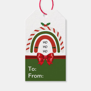 Weihnachts-Regenbogen Lass es schneien Geschenkanhänger