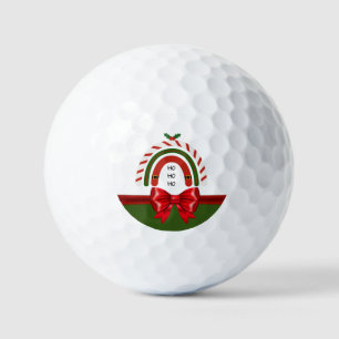 Weihnachts-Regenbogen Lass es schneien Golfball