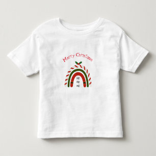Weihnachts-Regenbogen Lass es schneien Kleinkind T-shirt