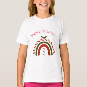 Weihnachts-Regenbogen Lass es schneien T-Shirt
