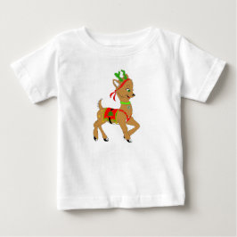 Weihnachts-Reindeer Doe Baby T-shirt