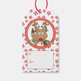 Weihnachts-Reindeer sagt Geschenkanhänger