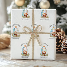 Weihnachts-Religiöses Wrapping Paper