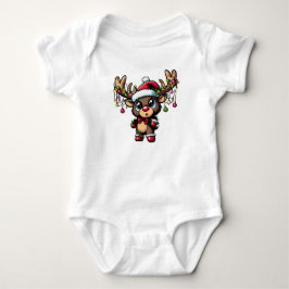 Weihnachts-Rentier-Baby-Bodysuit Baby Strampler