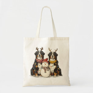 Weihnachts Rentier Bernese Mountain Hunde Tragetasche