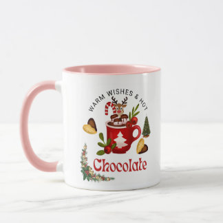 Weihnachts-Rentier-Heiß-Netter-Kaffeebecher Tasse