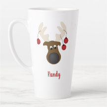 Weihnachts-Rentier Hirsch Personalisiert 17oz