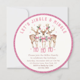 Weihnachts-Rentier Jingle & Mingle Festive Party Einladung