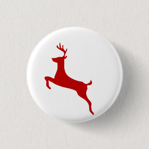 Weihnachts-Rentier-Knopf - Lustiger Weihnachts-Str Button
