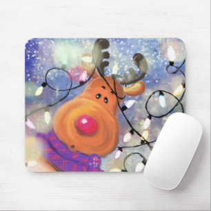 Weihnachts-Rentier-Mauspad-Geschenk Mousepad
